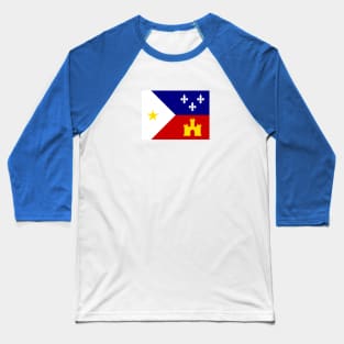 Acadiana Flag Baseball T-Shirt